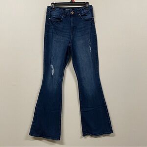 Women's Blue Flared Jeans, Size 11/30